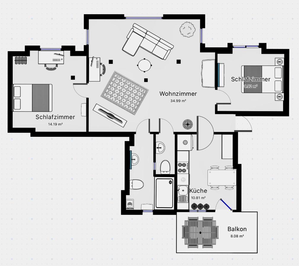 Woelkchen - Wohnung Mit Balkon, Holzdielen & Tv Bremerhaven Exterior photo